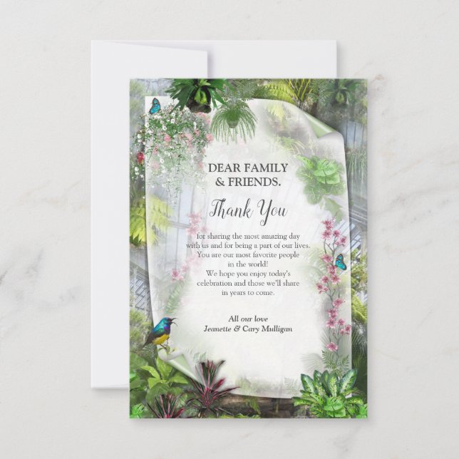 The Victorian Greenhouse RSVP Card (Front)