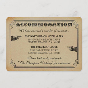 The Victorian Steampunk Wedding Collection Enclosure Card