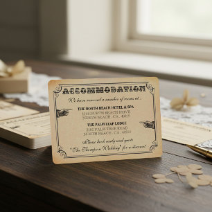 The Victorian Steampunk Wedding Collection Enclosure Card