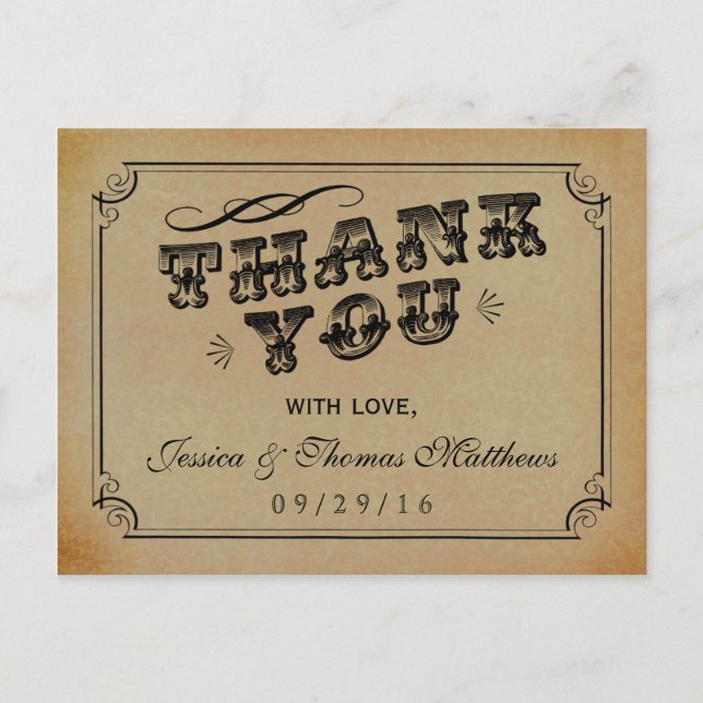 The Victorian Steampunk Wedding Collection Postcard (Front)