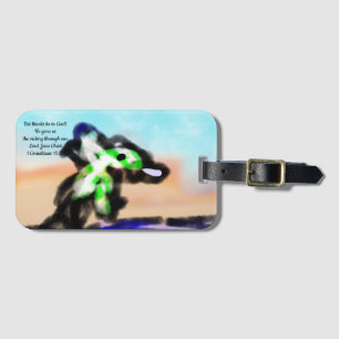 the victory in he name  luggage tag