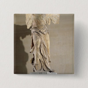 The Victory of Samothrace 15 Cm Square Badge