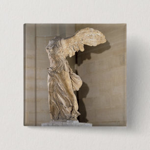 The Victory of Samothrace 15 Cm Square Badge