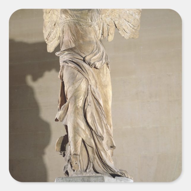 The Victory of Samothrace Square Sticker (Front)