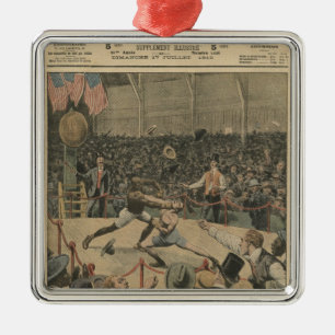The victory of the negro metal tree decoration