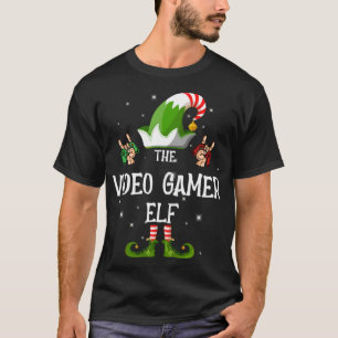 The Video Gamer Elf Family Matching Christmas T-Shirt