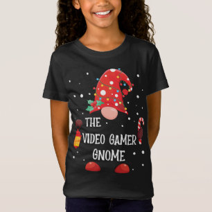 The Video Gamer Gnome Matching Family Christmas Gn T-Shirt