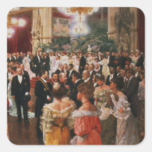 The Viennese Ball Square Sticker