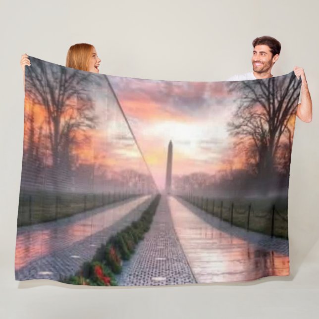 The VIETNAM WALL Fleece Blanket (In Situ)