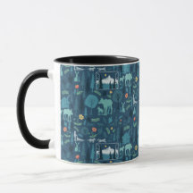 The View from Alaskan windows Green Mug