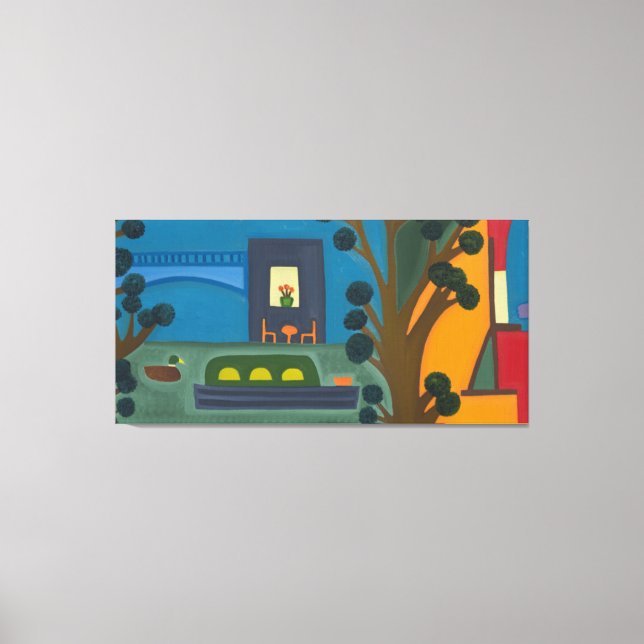 The View from my Former Studio 2011 Canvas Print (Front)
