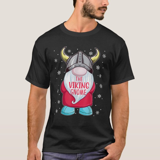 The Viking Gnome Nordic Christmas Viking Pajama Me T-Shirt (Front)