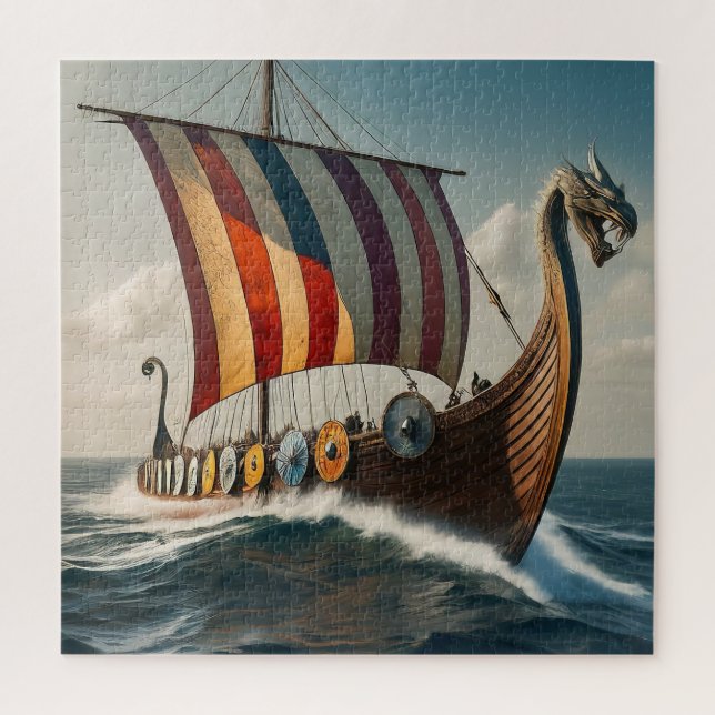 The Viking Long ship Jigsaw Puzzle (Vertical)
