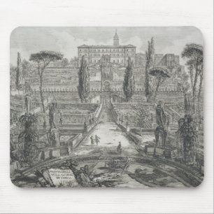 The Villa d'Este at Tivoli (engraving) Mouse Mat