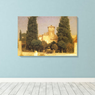 The Villa Malta, Rome by Lord Frederic Leighton Canvas Print