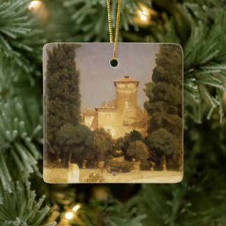The Villa Malta, Rome by Lord Frederic Leighton Ceramic Tree Decoration