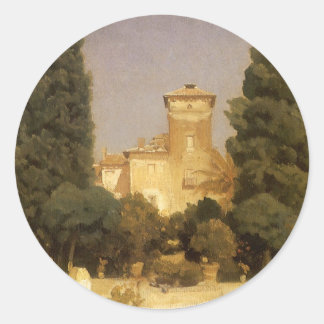 The Villa Malta, Rome by Lord Frederic Leighton Classic Round Sticker