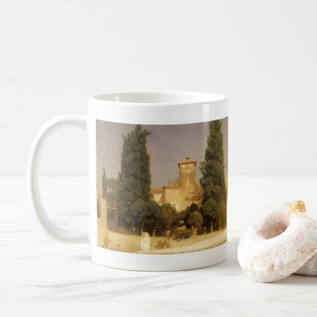The Villa Malta, Rome by Lord Frederic Leighton Coffee Mug (With Donut)