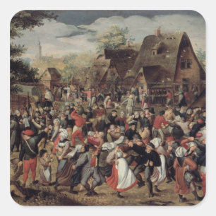 The Village Festival Square Sticker