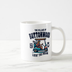 The Village Of Buttonwood Golf Cart Design Coffee Mug