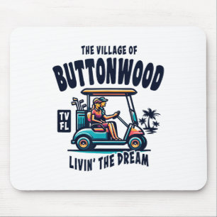 The Village Of Buttonwood Golf Cart Design Mouse Mat