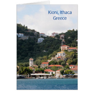 The village of Kioni on Ithaca, Greece