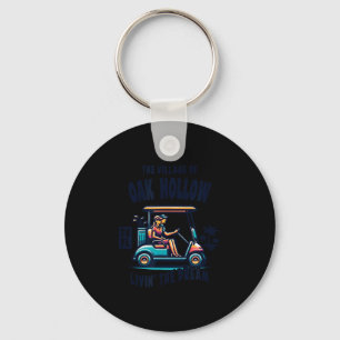 The Village Of Oak Hollow Golf Cart Design  Key Ring