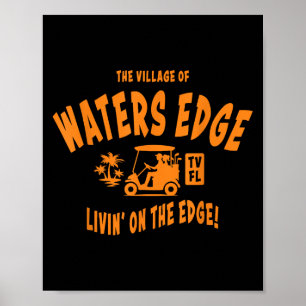 The Village Of Waters Edge Tv Fl Golf Cart Design Poster