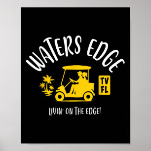The Village Of Waters Edge Tv Fl Golf Cart Design Poster