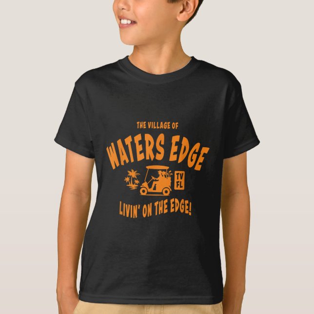 The Village Of Waters Edge Tv Fl Golf Cart Design  T-Shirt (Front)