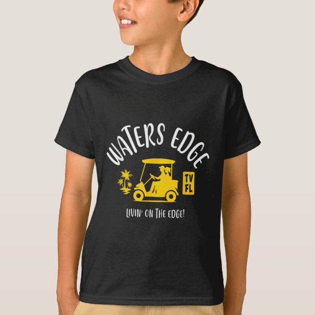 The Village Of Waters Edge Tv Fl Golf Cart Design  T-Shirt (Front)
