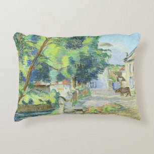 The Village (pastel on paper) Decorative Cushion