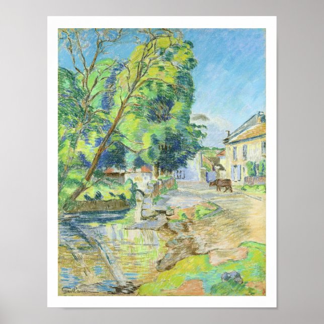 The Village (pastel on paper) Poster (Front)