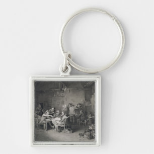 The Village Politicians, engraved by Abraham Raimb Key Ring