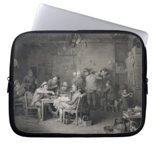 The Village Politicians, engraved by Abraham Raimb Laptop Sleeve