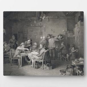 The Village Politicians, engraved by Abraham Raimb Plaque