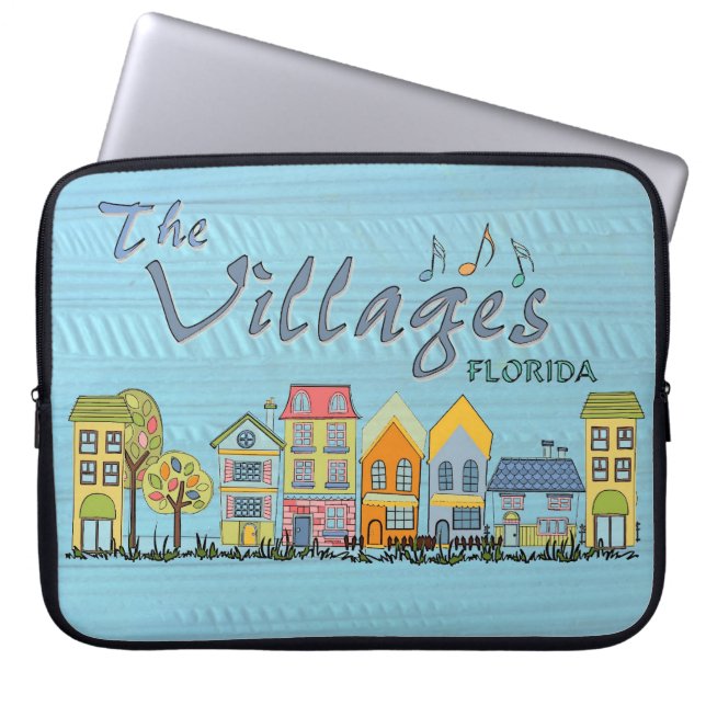 The villages florida community laptop sleeve (Front)