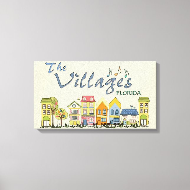 The villages florida community wall canvas art (Front)