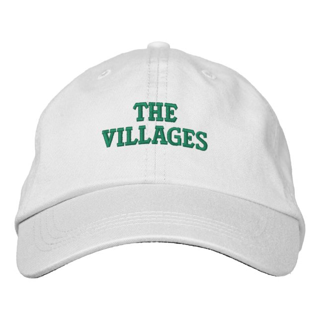 The Villages Florida Embroidered Baseball Hat (Front)