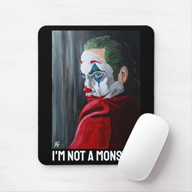 The Villain Painting by Alfred Fox Mouse Mat (With Mouse)