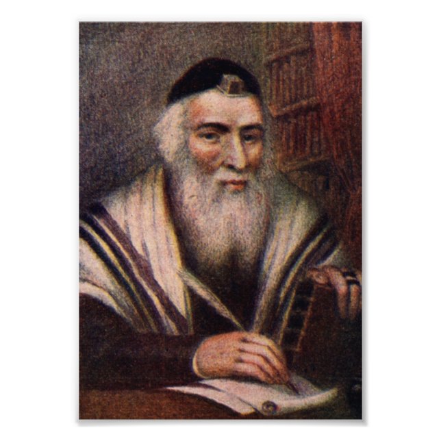 The Vilna Gaon - Rabbi Elijah of Vilna Photo Print (Front)