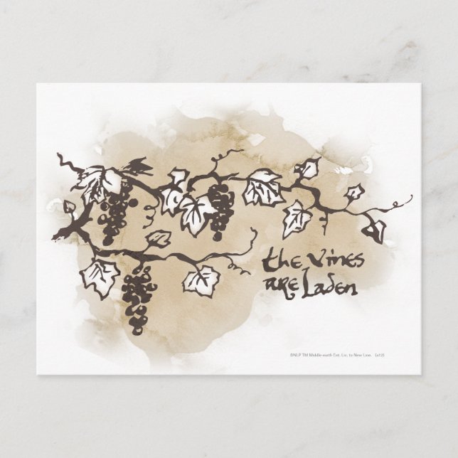 The Vines Are Laden Postcard (Front)
