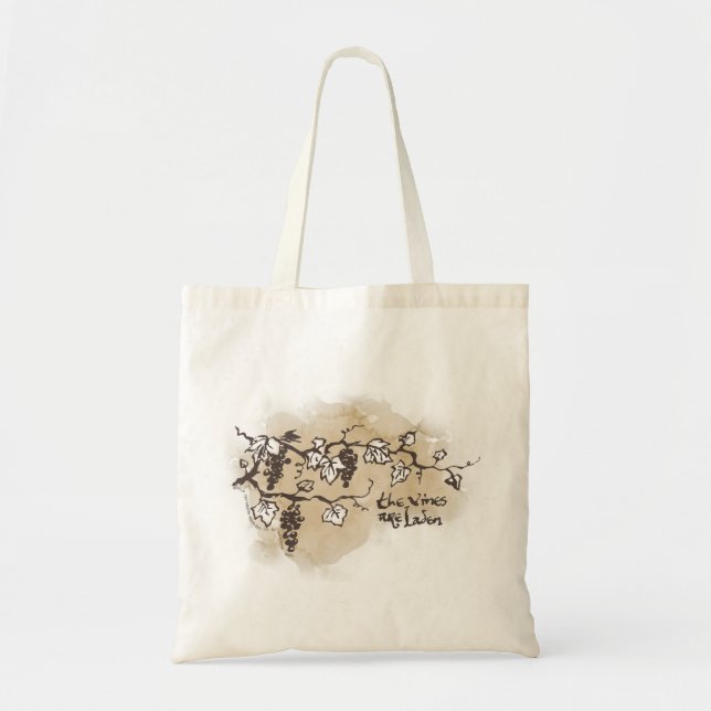 The Vines Are Laden Tote Bag (Front)