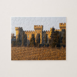 The vineyard with syrah vines and the chateau jigsaw puzzle