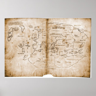 The Vinland Map 15th Century Mappa Mundi Poster