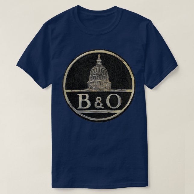 The Vintage B amp O Railroad T-Shirt (Design Front)