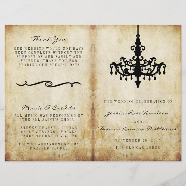 The Vintage Chandelier Wedding Collection (Front)