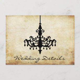 The Vintage Chandelier Wedding Collection Enclosure Card