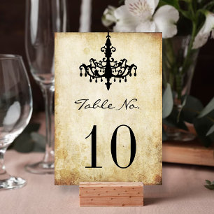 The Vintage Chandelier Wedding Collection Table Number