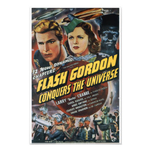 THE VINTAGE FLASH GORDON MOVIE POSTER
